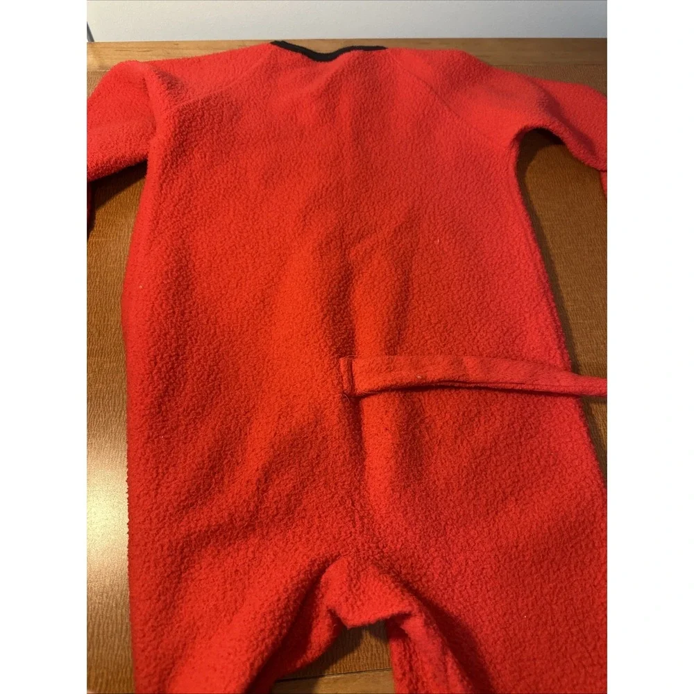 Clifford The Big Red Dog Scholastic Zip Up Red Pajamas With Paw Prints Size‎ 4T
